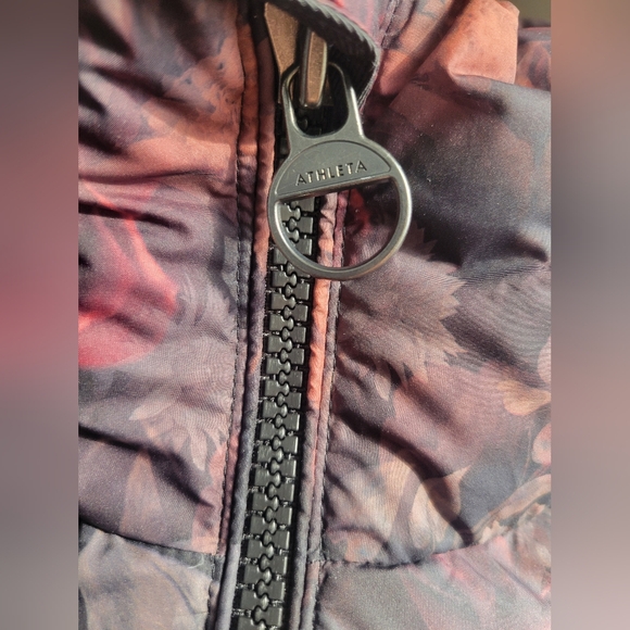 NWOT Athleta Downtown Printed Jacket Floral Antoinette Norwegian Grey Size Small - Picture 3 of 13